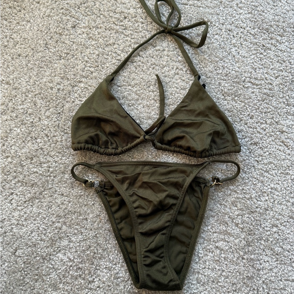 Pukas Olive Green Bikini Set